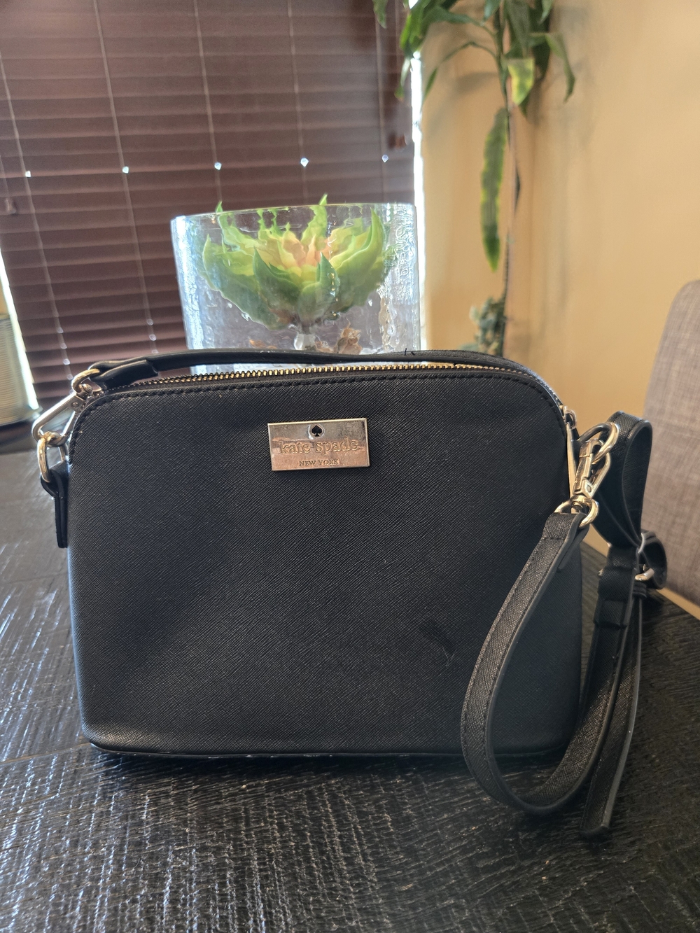 Kate Spade Black Crossbody Wristlet Bag
